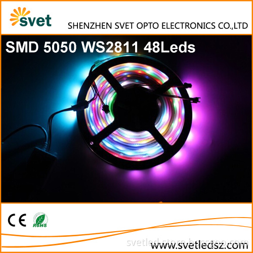 SMD 5050 Epistar Chip WS2811 IC Individual Addressable 0.2mm Thickness Led Running Lighting